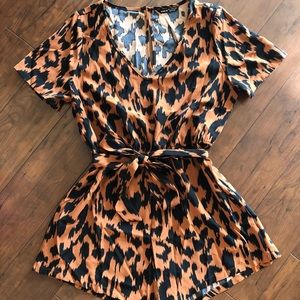 Leopard Print Romper